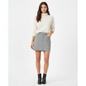 *American Eagle Outfitters Black & White Plaid  Mini Skirt